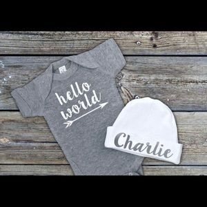 Personalized Baby Hat. Newborn Hat